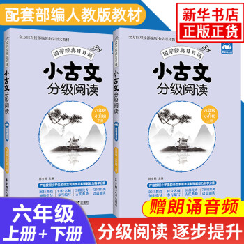 【可选】小学文言文阅读与训练必背文言文小古文分级阅读小古文专项训练小学生文言文阅读训练 小古文分级阅读上下（定价49.8）册  六年级