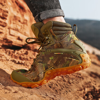 祥冠(xiangguan)高帮迷彩鞋男户外登山鞋女高帮情侣款全防水爬山鞋