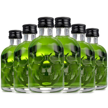 德国进口洋酒绿魔苦艾酒烈酒899度小酒版酒伴玻璃瓶50ml六瓶