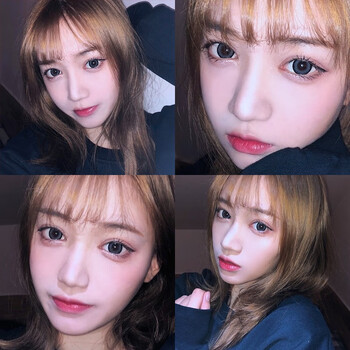 瞳趣星球年抛灰色美瞳大直径14.