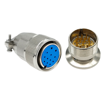 航空插头kf16/kf25/kf40真空航插气密性玻璃烧结馈通安装磊福连接器