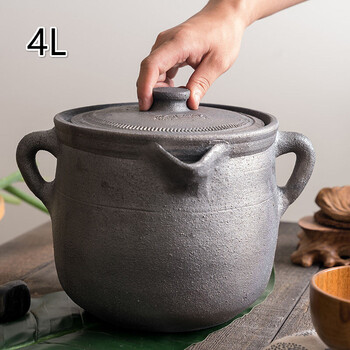 砂锅熬药砂锅煲药煎中药煮药壶老式无釉中药煲煎药壶土药罐魏美 双圈