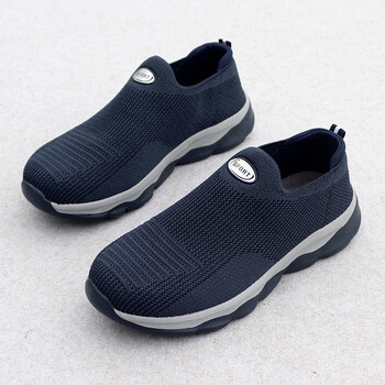 宽胖脚男鞋宽头拇指外翻老人健步鞋大脚骨透气网鞋轻便软底爸爸鞋