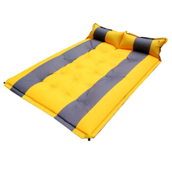 双人自动充气垫 户外帐篷防潮睡垫加宽加厚气垫床 实用双人午休野营露营 033-1双人气垫 橙色