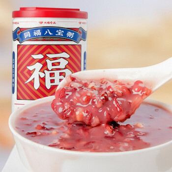 5折一大早28010八宝粥整箱装早餐粥即食罐装福系列桂圆莲子罐28010
