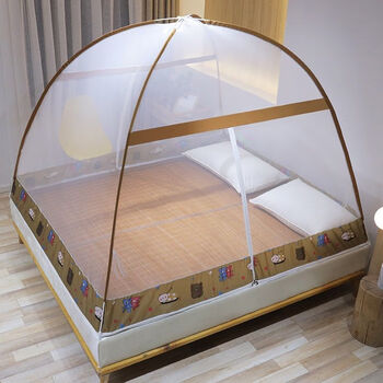 菲菈多免安装蒙古包蚊帐家用18米床15m学生宿舍12米帐篷单人折叠蚊帐