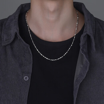 htxdi项链男潮流嘻哈韩版元宝链美式高街潮牌七夕情人节礼物送男女