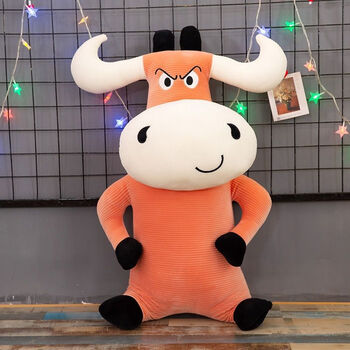 毕业季礼物勇敢牛牛玩具勇敢牛牛玩偶可爱公仔毛绒玩具陪你睡抱枕床上