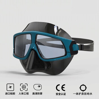 带耳塞的儿童游泳镜游泳镜眼镜耳塞带鼻塞鼻夹一体式成人和女士儿童