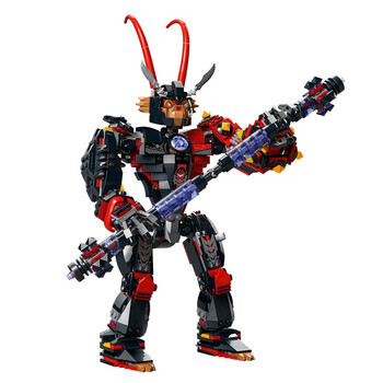 森尼熊西游记悟空小侠系列六耳猕猴赤影机甲男孩子拼装积木儿童玩具