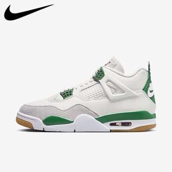耐克nikeairjordan4aj4sb联名白绿复古男子中帮运动篮球425