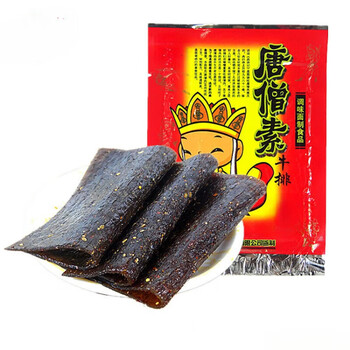 张奇龙唐僧素牛排辣条 香辣唐僧肉大辣片8090后儿时怀旧休闲零食品