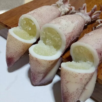 鞠昵鲜【满籽海兔】籽乌鲜活熟冻【天然籽】满籽笔管鱼墨鱼仔小鱿鱼.