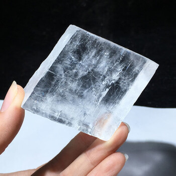 幸旺天然方解石原矿石冰洲石矿物晶体双折射光学高质量标本石头科普