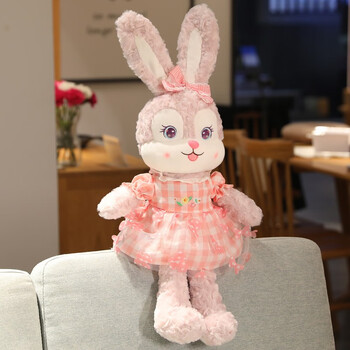 毛绒玩具兔子玩偶抱睡女孩布娃娃抱枕女生睡觉生日礼物蝴蝶粉色45cm