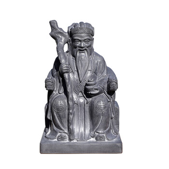 石雕土地公土地婆神像雕塑石头青石土地爷土地奶娘供奉家用土地庙