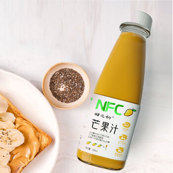 橙汁果汁饮料300ml*6瓶鲜果压榨 nfc芒果汁24瓶