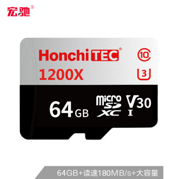 ۣHONCHITEC 64GB TFMicroSD洢 U3 C10 V30 TF 180MB/s д90MB/sٴ