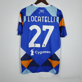 三客场球衣基耶萨洛卡特利弗拉霍维奇迪巴拉球衣 球迷版27号洛卡特利