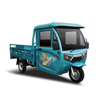 金彭鸿达三代18米车厢电动三轮车重载拉货家用农用翻斗长续航水电池