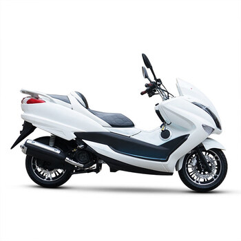 巡洋舰款式踏板车大绵羊国四8款式摩托车助力车 白色 国四电喷150cc