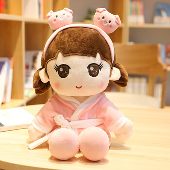 京佳可穿脱衣服可爱小女孩布娃娃公主人形布偶卡通小人偶女童陪睡公仔