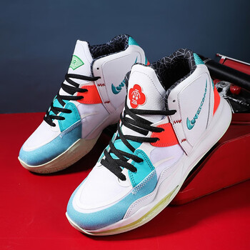 欧文8篮球鞋男7代青少年学生实战运动气垫球鞋6代防滑减震儿童鸳鸯