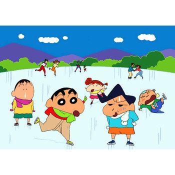 狼天影蜡笔小新海报墙贴画卡通动漫搞笑漫画周边儿童房间墙上床头贴纸