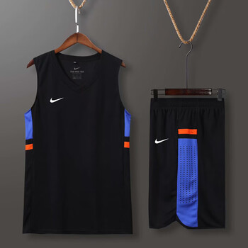 耐克nike篮球服套装男学生比赛训练运动服队服定制儿童篮球衣印字黑色