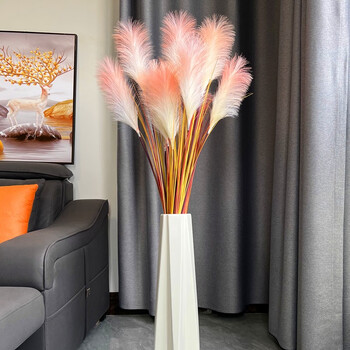 楚锦仿真花芦苇草大花穗客厅插花橱窗干花直播间摆设装饰花艺落地假花