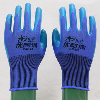 千惠侬手套a688优耐保耐磨手套工地建筑搬运装卸工厂劳务劳保 星宇