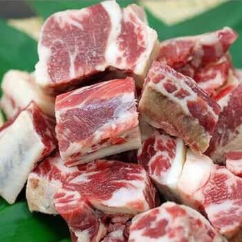 新鲜现杀牛胸骨胸排块牛大骨切块牛肋排块牛棒骨牛脊骨 牛胸排切块四