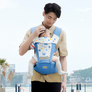 bemobo婴儿背带腰凳防滑前抱式背小孩0月多功能四季宝宝带娃夏季带娃
