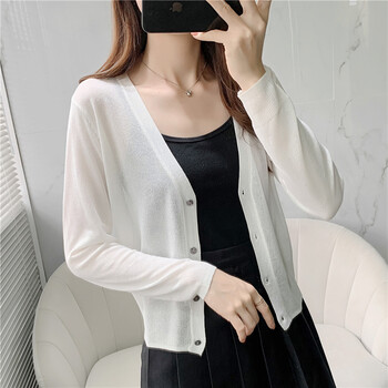 搭配裙子的冰丝小外套夏天针织开衫披肩夏季薄款配的上衣女短款吊带外