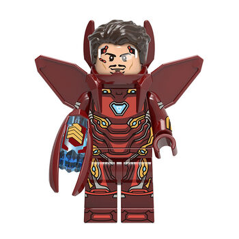 积木人仔全套绝境战甲拼装儿童玩具小朋友节日礼物 托尼 绝境战衣