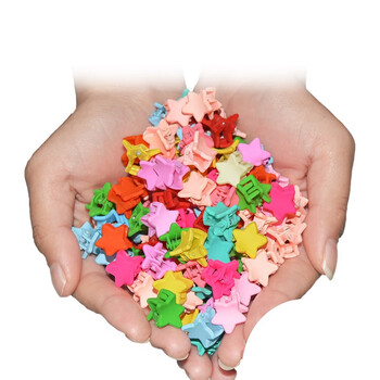 谢太太小发夹黑色刘海抓夹侧边小号编发碎发夹子头饰小星星30个