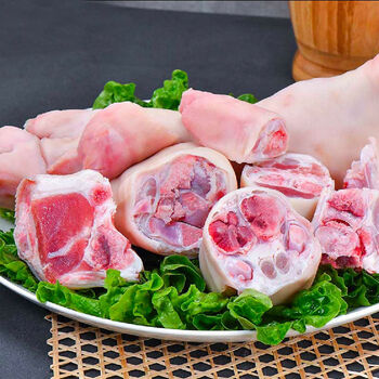 农家散养新鲜整只猪腿大腿猪蹄猪手猪脚土猪腿 1只猪前腿3.5斤(切块)