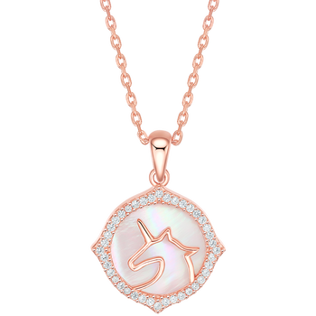 粉贝母独角兽项链【图片 价格 品牌 报价】-京东