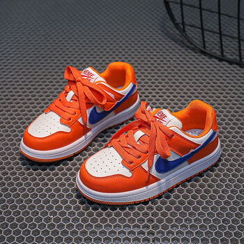 女童板鞋低帮儿童运动鞋夏季款熊猫鞋小白鞋nike橙色26码内长165cm