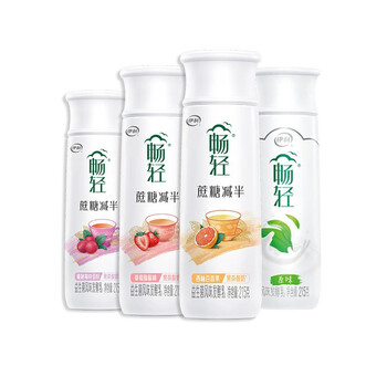 伊利 畅轻pet酸奶215g/瓶低温酸牛奶蔗糖减半风味发酵乳 【畅轻pet】