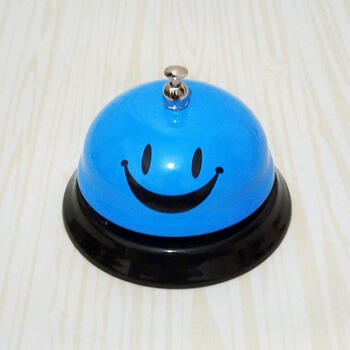 传唤铃酒店吧台上菜按铃器抢答咖啡厅狗狗厨房传菜铃传唤餐铃摁铃蓝色