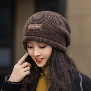 恒源祥(hyx)帽子女款2023新款堆堆帽女春秋冬天女士大头围冬季时尚