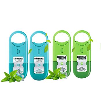 李施德林口喷口腔喷雾冰蓝清凉口味双包装小巧便携男女士清新口气接吻