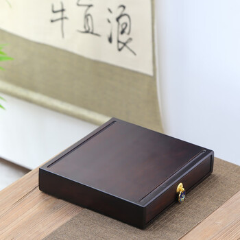 创京懿选茶饼储存罐分层普洱茶收纳盒茶叶罐包装盒茶刀茶饼架子多层