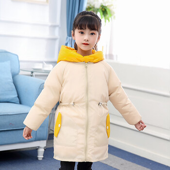 睿智娃娃(ruizhiwawa)宝宝罩衣洋气时尚儿童冬季罩棉袄小女孩透气中大