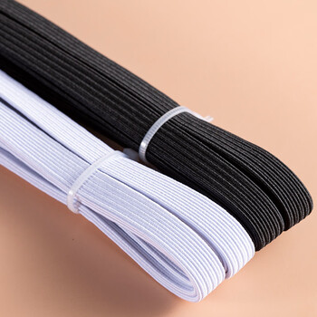 弹力扁宽松紧带裤子裤腰裤头橡皮筋绳衣服收缩带1cm宽白色黑色各2米长
