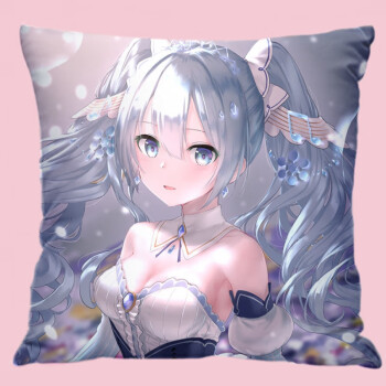 酷小智初音未来抱枕miku二次元周边动漫枕头双面定制做学生日礼物靠枕