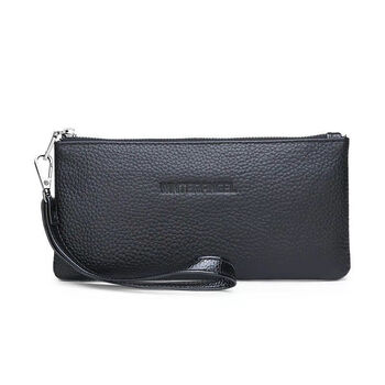 酷奇袋鼠(kuqidaishu)钱包男士多卡位头层牛皮软皮长款带拉链钱包手拿