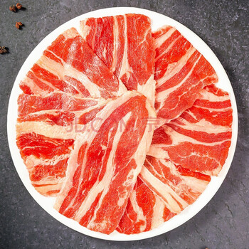 原切肥牛片200g 牛肉生鲜盒装 冷冻国产后胸肉牛肉片 涮烤肉火锅食材