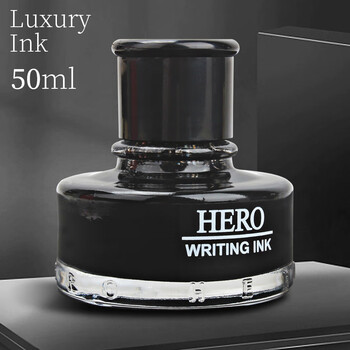 英雄墨水钢笔用440金笔墨水特黑速干防水不易褪色档案存储颜色鲜1瓶